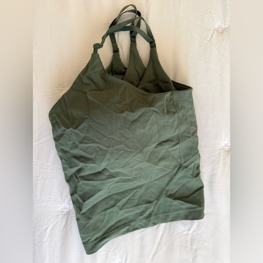 Lululemon Align Cropped Cami Tank in Grey Eucalyptus A/B cup Size 12